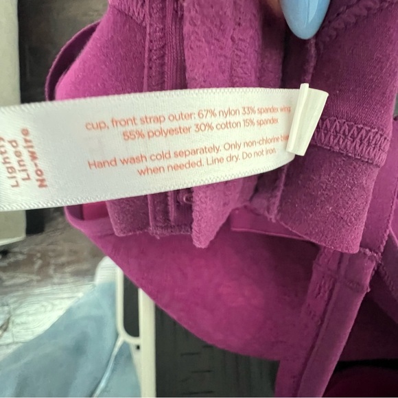 Cacique 46C lightly lined No-Wire Bra Maroon Purple Lane Bryant Support - Picture 7 of 8